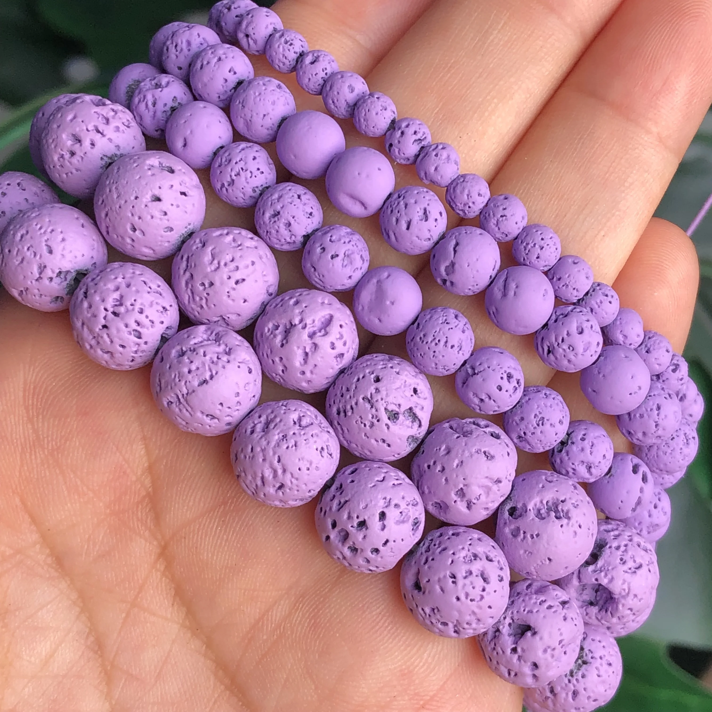 Натуральный камень искусственная бусина круглые резиновые бусины фиолетового