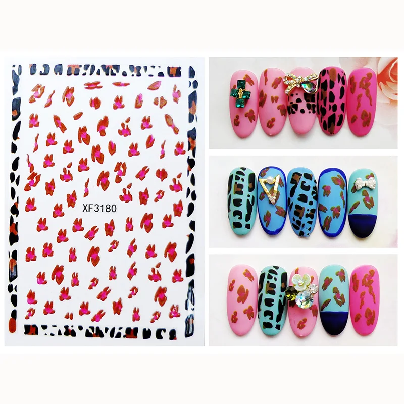 23 Стикеры 3D на ногти Nail Art Переводные картинки, украшения для ногтей, переводные наклейки, милые красные Летающие птицы, аксессуары для дизайна ногтей - Цвет: 23