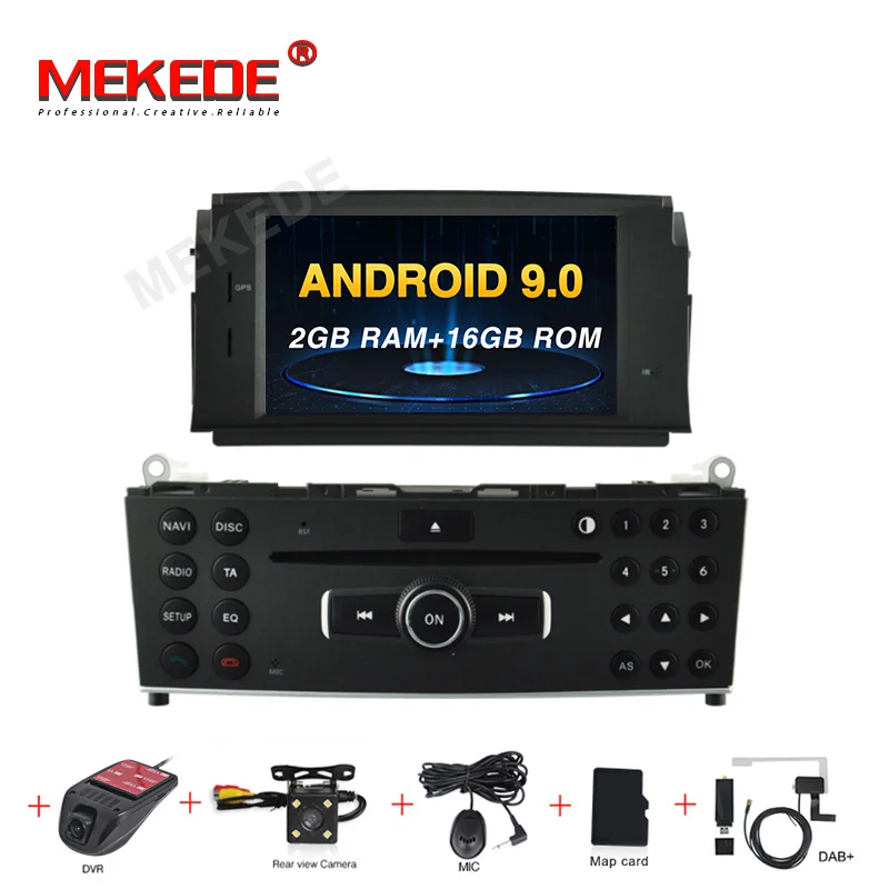 add camera dvr dab PX5 android 9,0 4 Гб+ 64 Гб автомобильное радио gps навигация для Mercedes Benz C200 C180 W204 2007-2010 с wifi BT carplay USB navi - Цвет: add camera dvr dab
