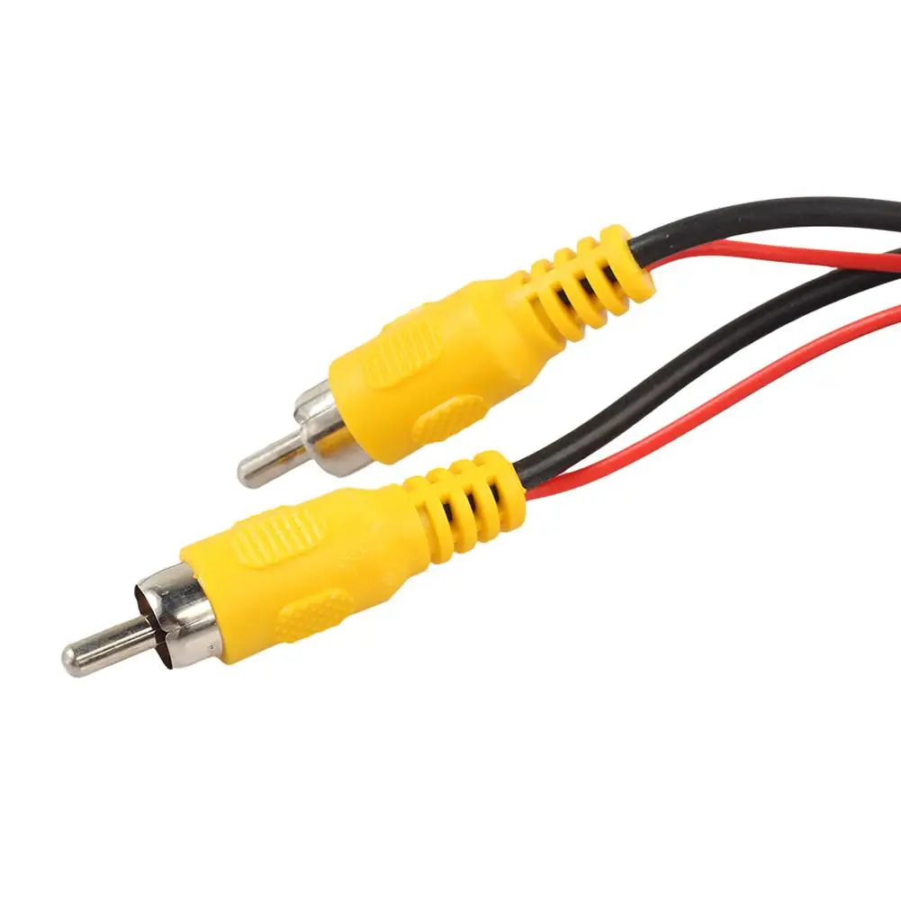 

CCTV Cable Universal Auto RCA Cable Wire Harness for Car Rear View Camera Parking 6m Video Extension Cable Nickel Plated Plugs
