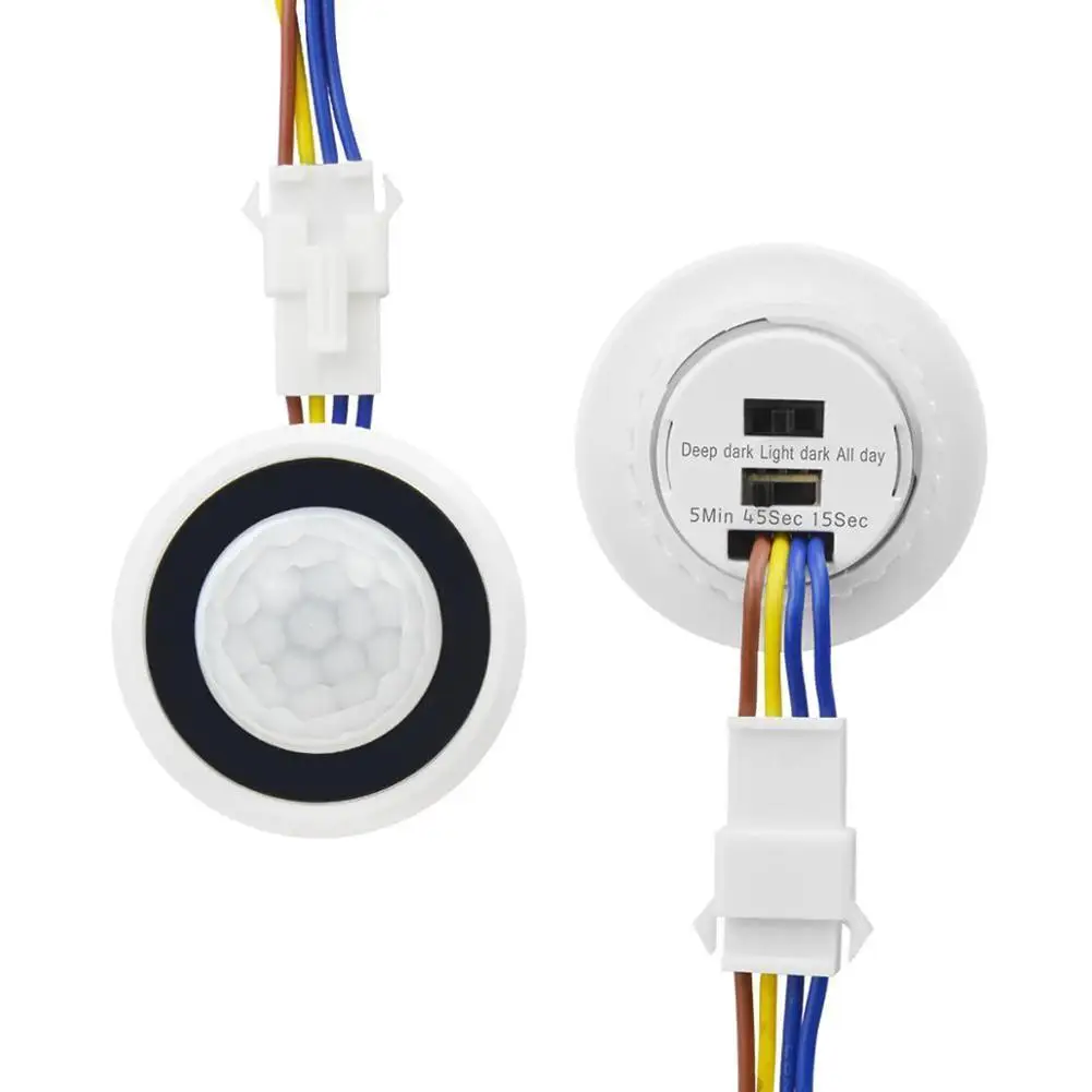

VIP LINK 1000PCS Mini Body Infrared Sensor Probe PIR Sensor Smart Switch 100-265V LED Automatic Sensor 220V