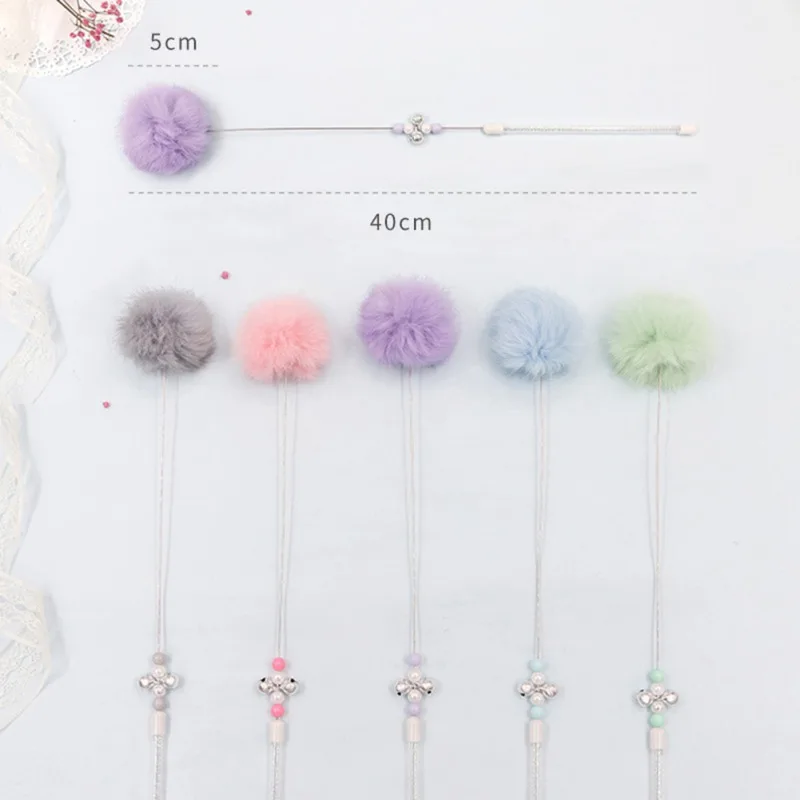 Новинка забавная палочка для домашних животных котят кошки мягкие волосы