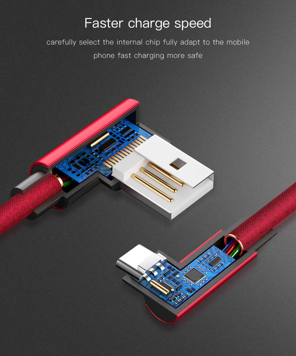 Кабель для быстрой зарядки типа C Micro USB кабель Samsung Huawei Xiaomi 1 м 2 3 зарядное