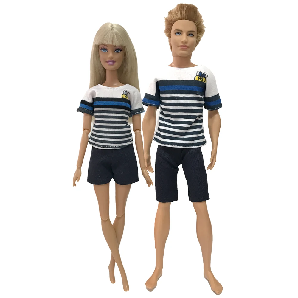 NK 2 шт./компл. Повседневное платье для куклы Барби аксессуары мальчика Девочки