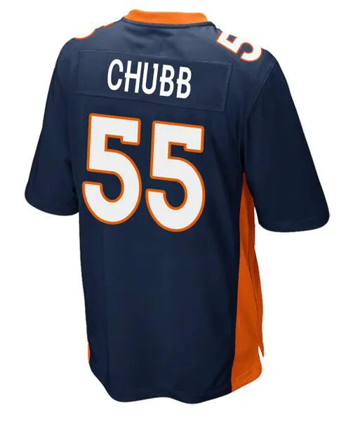 

embroidery American Jersey Bradley Chubb Men Women Kid Youth Blue Denver Football Jersey