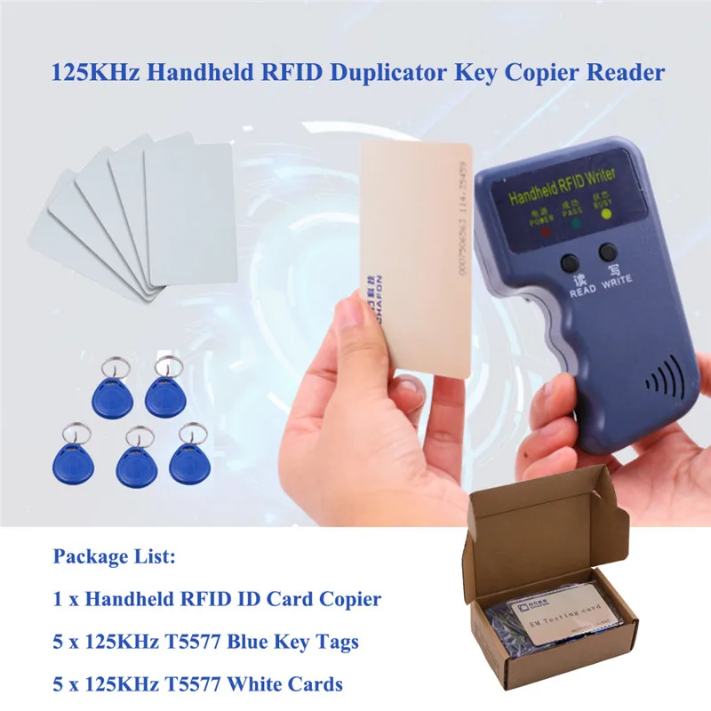 Ручной Дубликатор RFID IC для чтения идентификационных карт 125 кГц с
