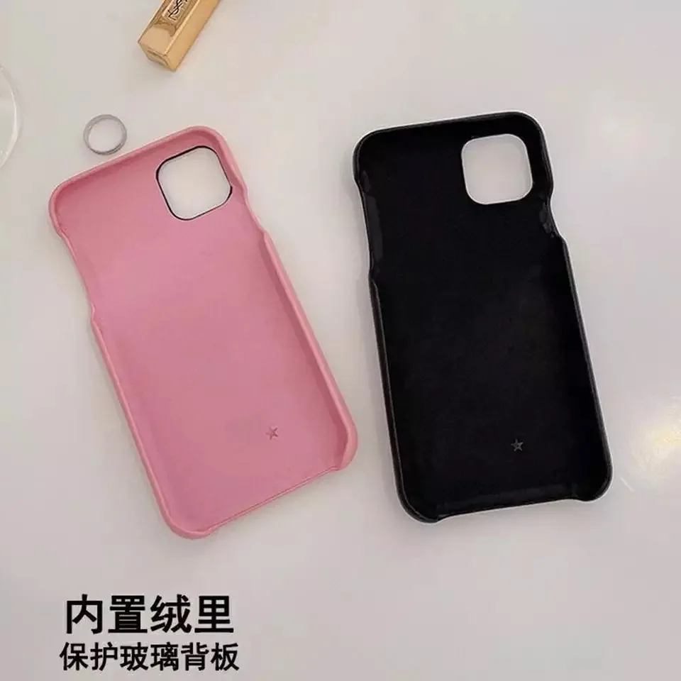 

Leather mobile phone case suitable for iPhone 7 8 apple 11 Pro Max protective case iPhone 12 Insert card bracket