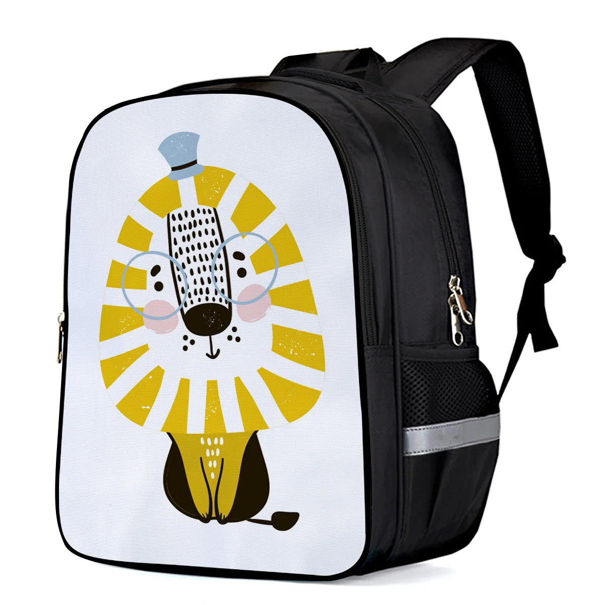 Мультфильм Лев сжимается трость рисунок рисует прекрасные дети желтый фон