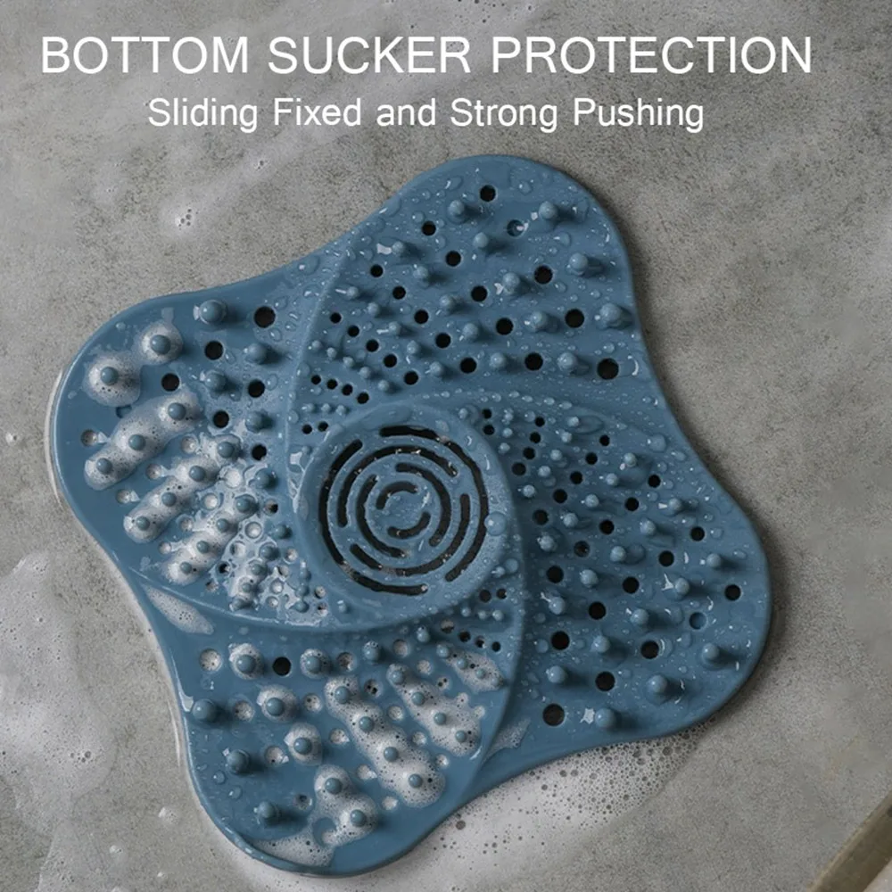 Anti-blocking Hair Catcher Hair Stopper Plug Trap Shower Floor Drain Covers Sink Strainer Filter Bathroom Kitchen Accessories images - 6