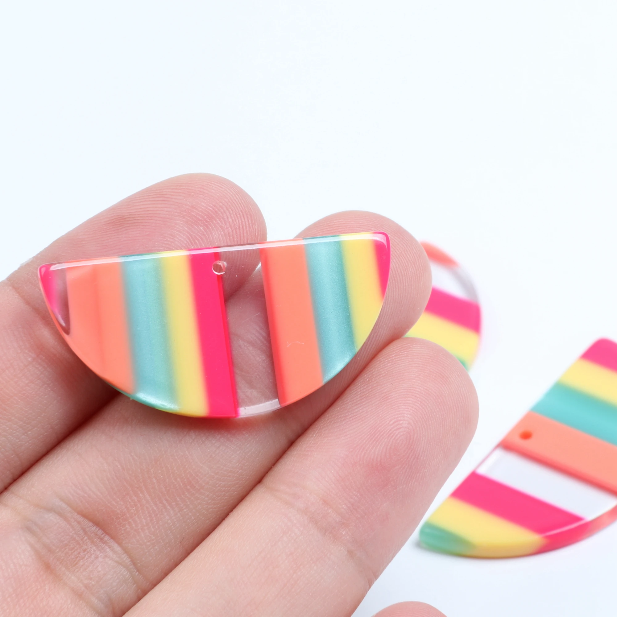 Очаровательные серьги в виде ракушек ацетатные акриловые фотокольца