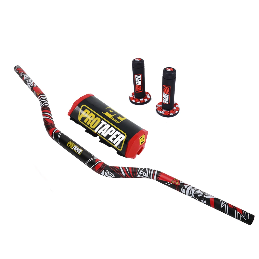 Мотоцикл 28 мм 1-1/" Fat Bar руль Грипсы колодки для KTM HONDA KAWASAKI SUZUKI YAMAHA CRF Protaper Pro Dirt Bike Motorcross
