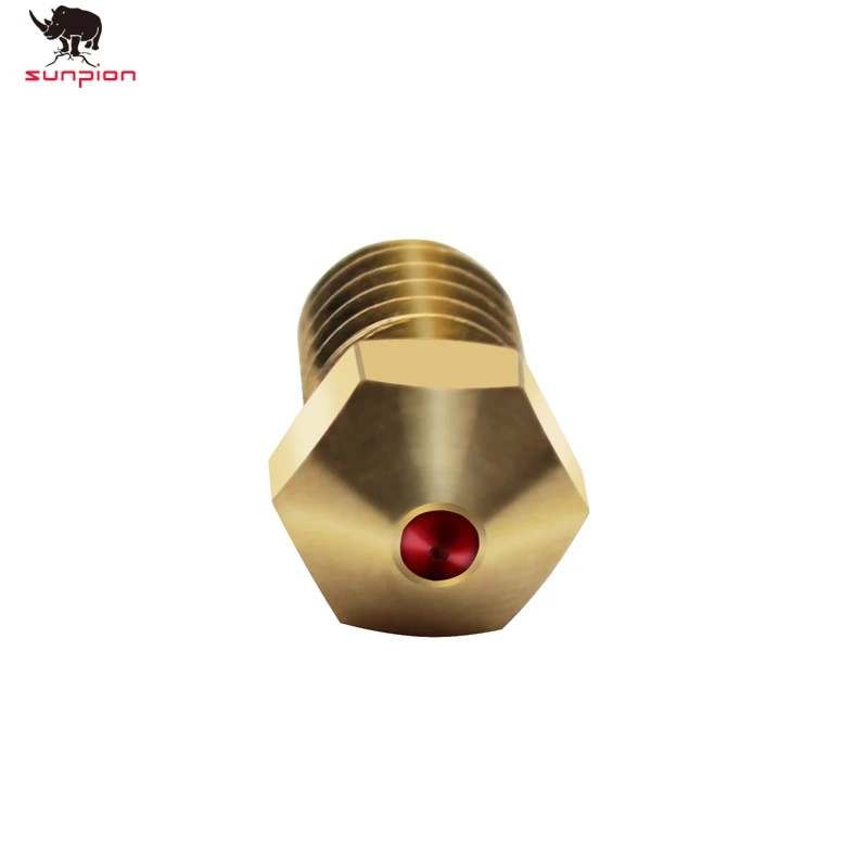 3d printer parts high temperature titanium alloy e3d sapphire ruby nozzle v6 1 75mm nozzles 0 4mm for petg abs pet peek nylo free global shipping