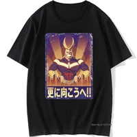 mens t shirt my hero academia deku and all might manga anime awesome artwork t shirts homme graphic tops tees cotton camiseta