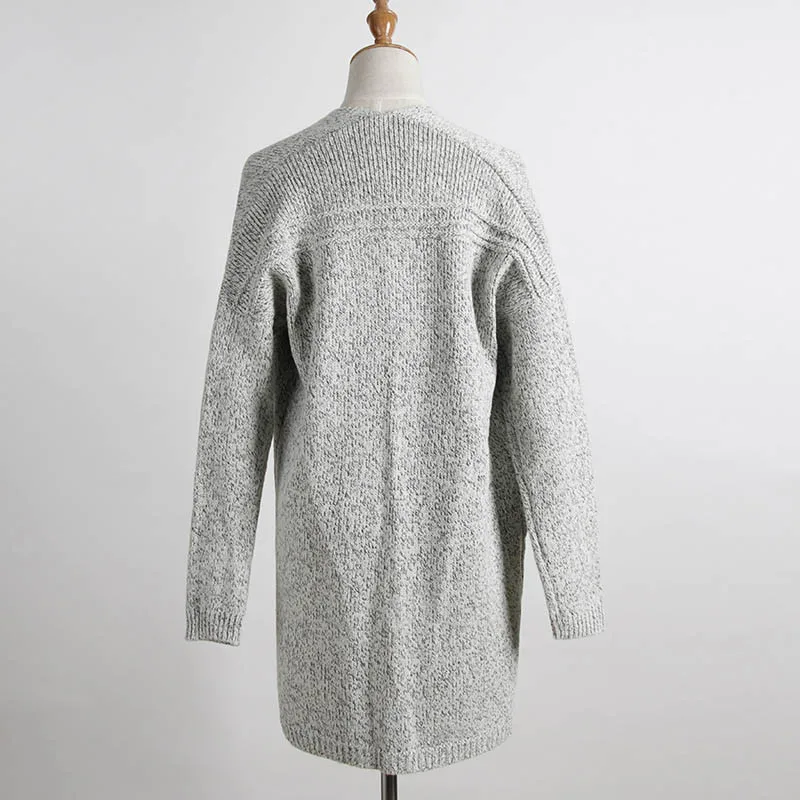 

2019 Autumn Winter Women Long Sleeve Loose Knitting Cardigan Sweater Fashion Women Knitted Female Cardigan Pull Femme