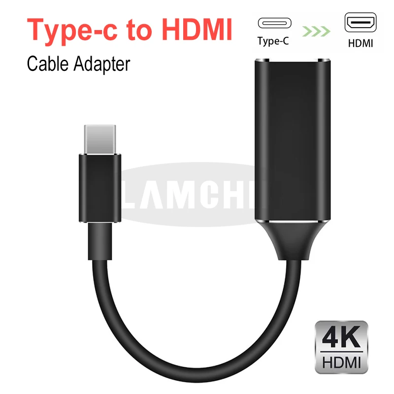 Адаптер типа C HDMI для MacBook Samsung Galaxy S10/S9 Huawei Mate 20 P20 Pro 4K Type на USB HDMI|Переходники и