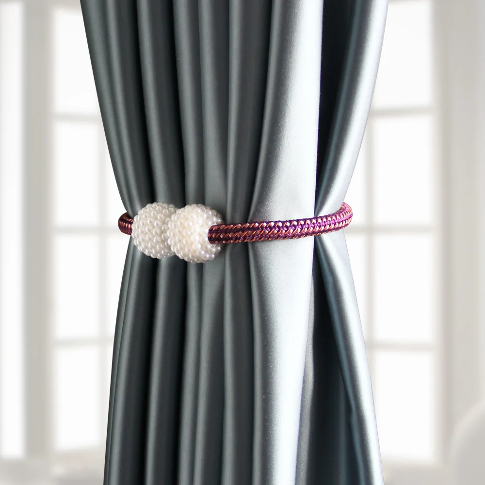 Жемчужный магнитный зажим для штор держатель занавесок подвешивания в форме