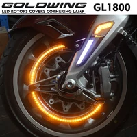 motorcycle led turn light function brake disc led rotors covers cornering lamp for honda gold wing 1800 gl1800 f6b 2018 2020