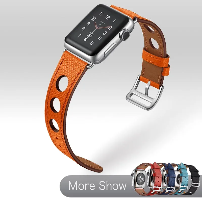 

Ремешок для часов Apple Watch Series 6 SE 40/44 мм, натуральная кожа, ремешок для часов, аксессуары для Apple iWatch Series 5, 4, 3