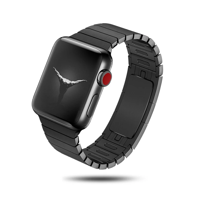 

Link Bracelet for Apple Watch band 44mm 40mm iWatch band 42mm 38mm 316L Stainless Steel metal Apple watch serie 5 4 3 se 6 strap
