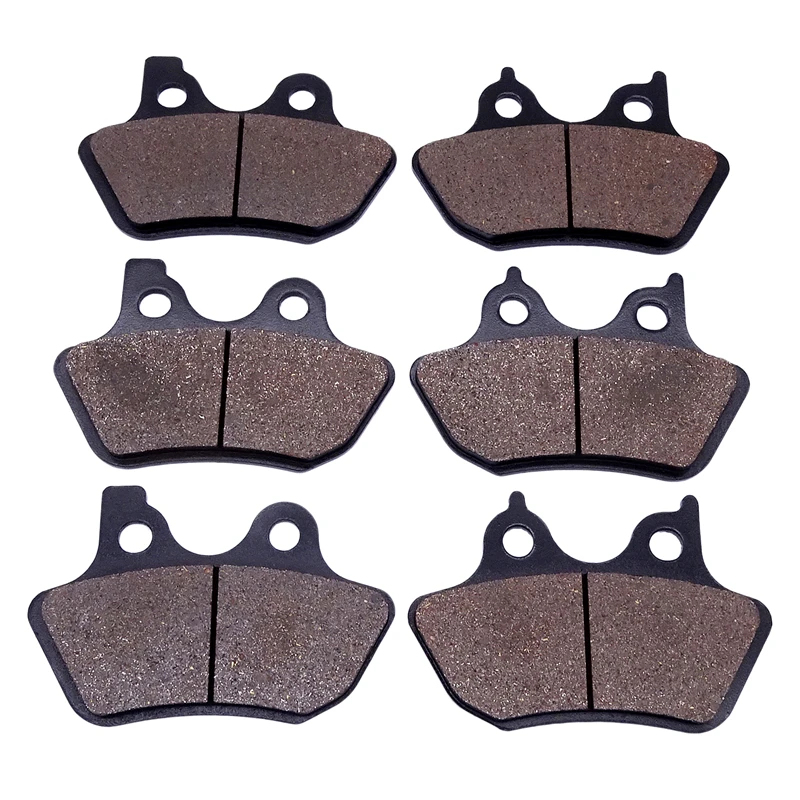 1 Set Motorcycle Front & Right Brake Pads for Harley FLHTC / FLHTCi Electra 2000 2001 2002 2003 2004 FLHR Road King 2000-2007