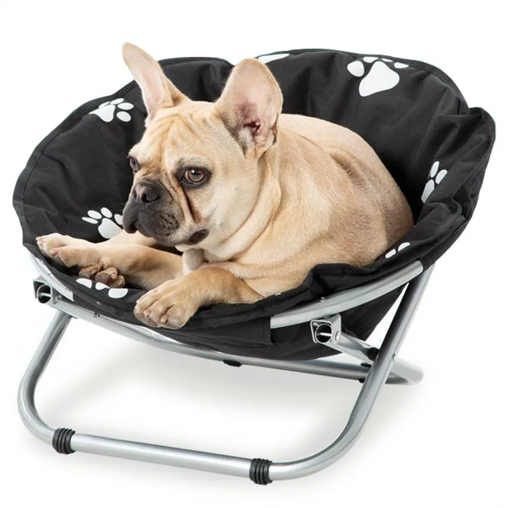 Online Katlanır Pet Sandalye Yuvarlak Köpek Kedi Recliner Yatak Kulübesi Rahat Pet Kanepe Yıkanabilir şezlong Taşınabilir Köpek Yuva Yastık