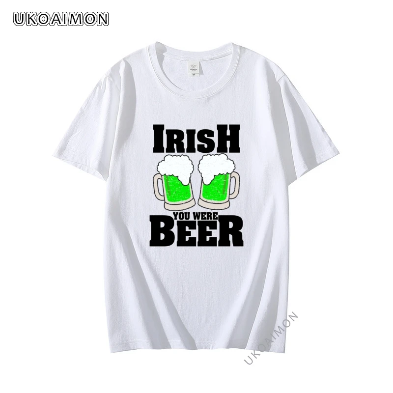 

New Irish Tshirt For St Patrick's Day Pure Cotton Printing TShirts Regular Cotton Tees Prevalent Newest T-Shirt Hip hop Europe