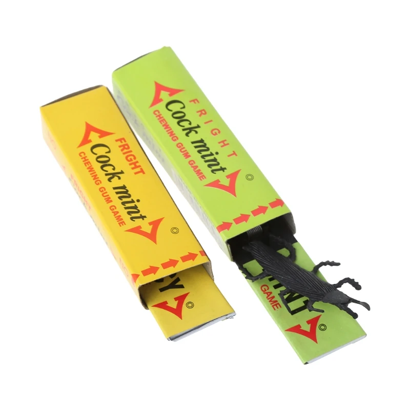

2PCS Cockroach Spider Chewing Gum Joke Shock Startle Toys Novel Toy GXMB