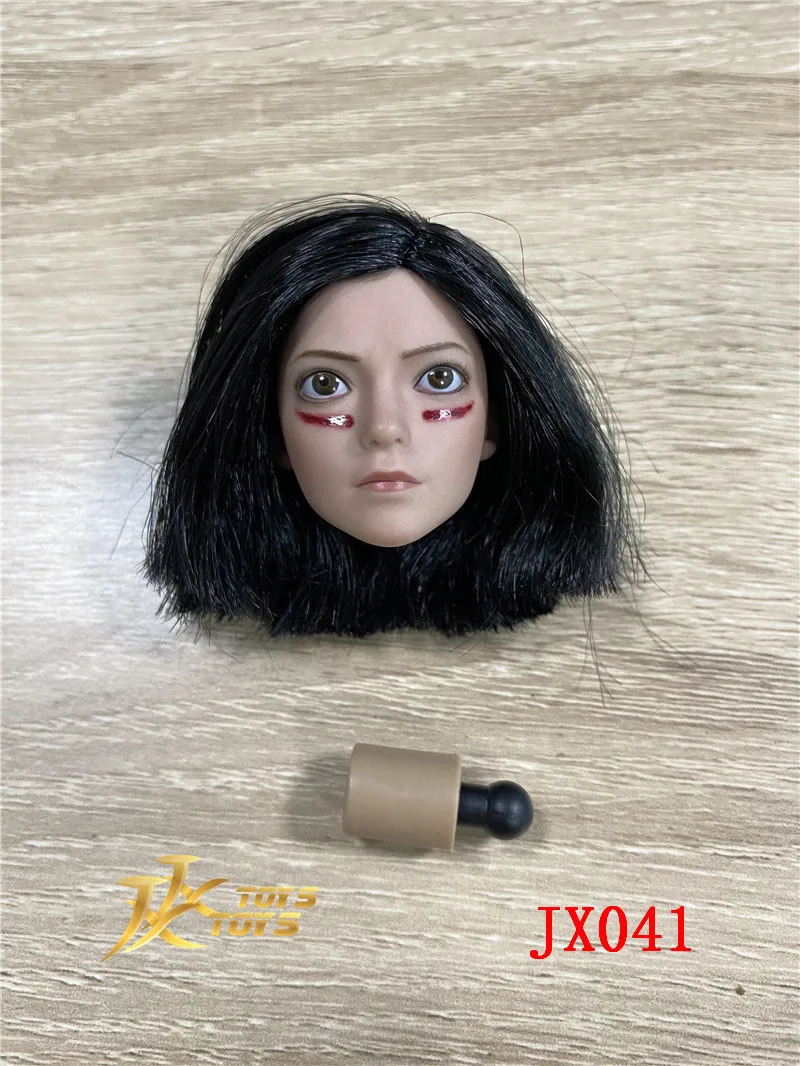 JXTOYS JX041 1/6 Alita Head Sculpt Fighting Angel Carving Model Fit 12 inch Female Soldier Action Figure In Stock | Игрушки и хобби