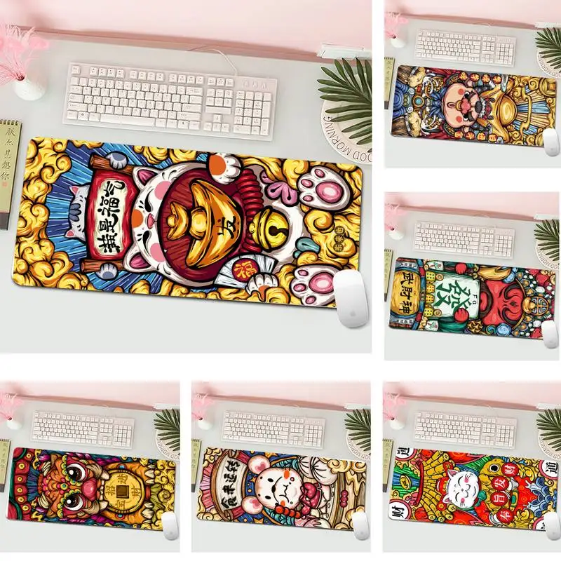 

Уникальный китайский Настольный коврик элементы, игровой коврик для мыши L, большая игровая клавиатура, Настольный коврик для ПК, компьютер...