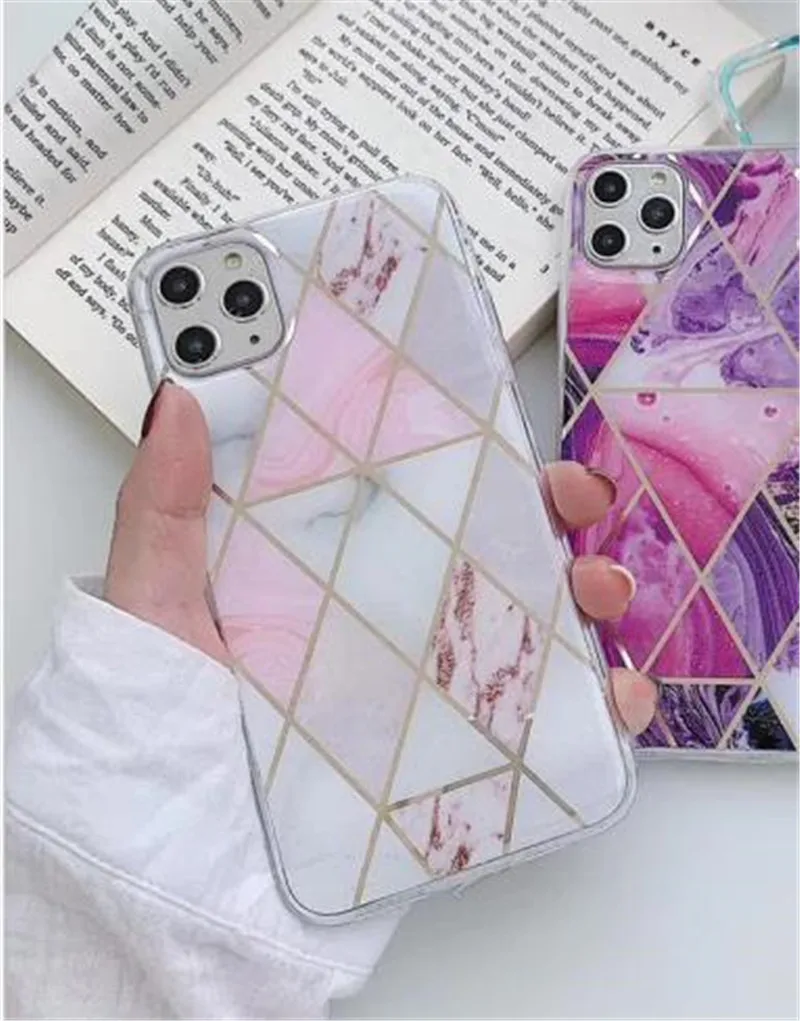 GTWIN чехол с мраморным покрытием для iPhone 11 Pro Max X XR Xs Роскошный телефона 6 6s 7 8 Plus