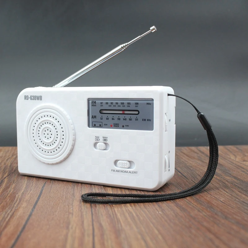 Портативный AM FM радио Динамо аварийная рукоятка солнечное с 500 мАч Внешний