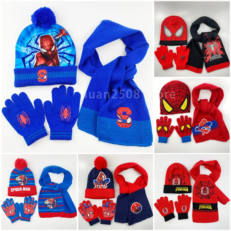 Детская шапка и шарф Человек-паук |