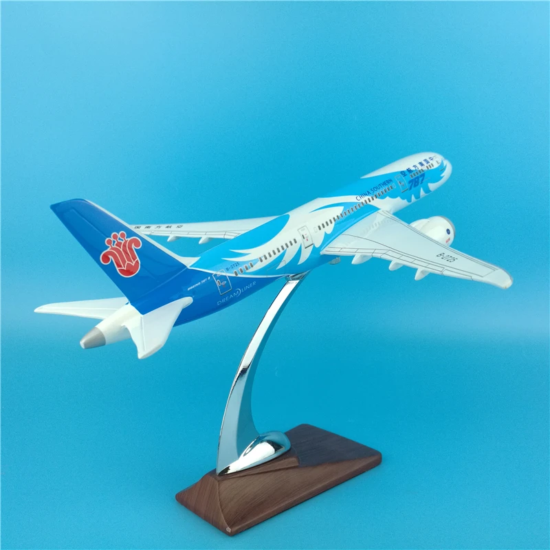 30 см 1:200 весы Boeing B787 Китай Southern AIR W Базовая Смола самолета статическая solide модель игрушка литая под давлением пластиковая самолет GiftsDisplay