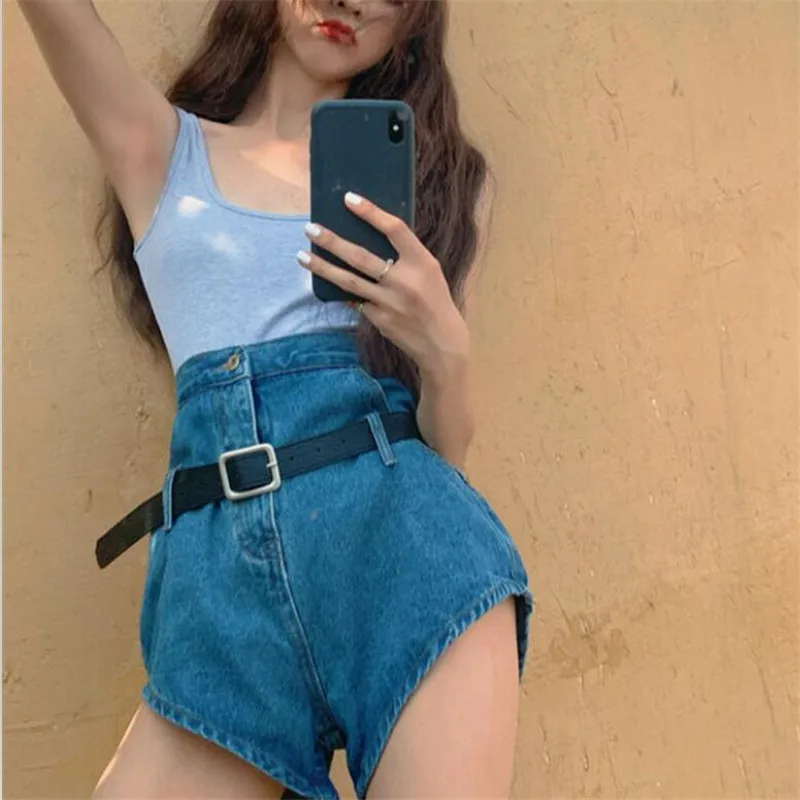 Women Summer Demin Shorts Sexy High Waisted Blue Short Jeans Shorts Feminino Falda Pantalon Mujer Vetement Femme 2022