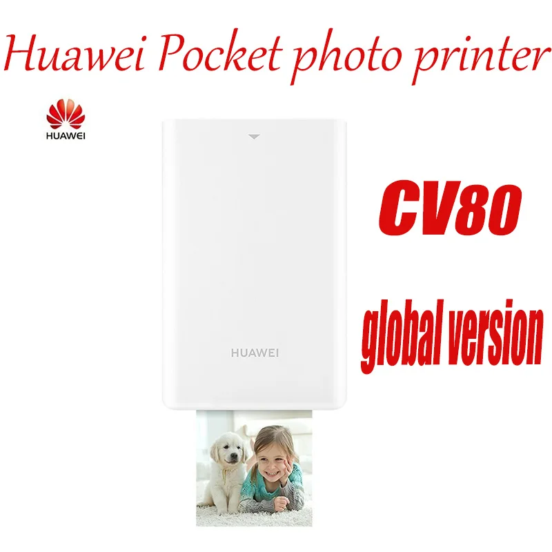 

Huawei фотопринтер CV80 глобальная версия Поляроида Mini телефон портативный карманный Bluetooth без чернил 3 дюйма