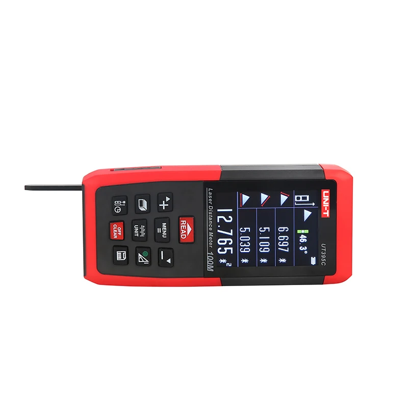 

UNI-T UT395C Laser Distance Meters 100m Range Finder with 2MP Lens Rangefinder Best Accuracy 2mm USB Data Export PC Software