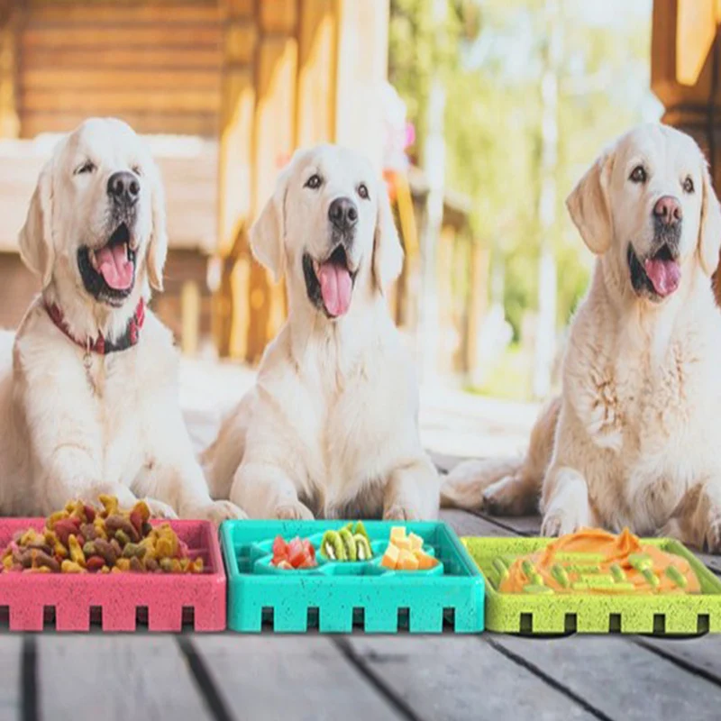 Силиконовые кормления собаки с защитой от ноги коврик для Кормления Собаки Еда