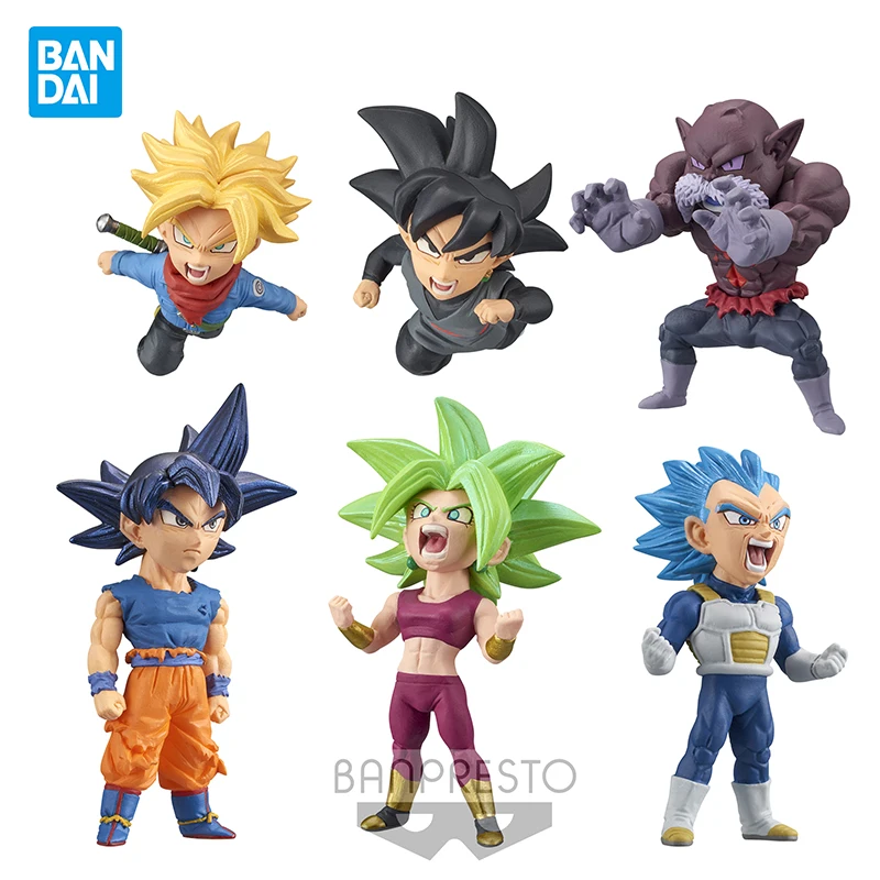 

6 шт. оригинальные плавки BANDAI из аниме «Драконий жемчуг Z» WCF Vol.5 Super Saiyan растительные плавки Сон Гоку экшн-аниме игрушки подарки для детей