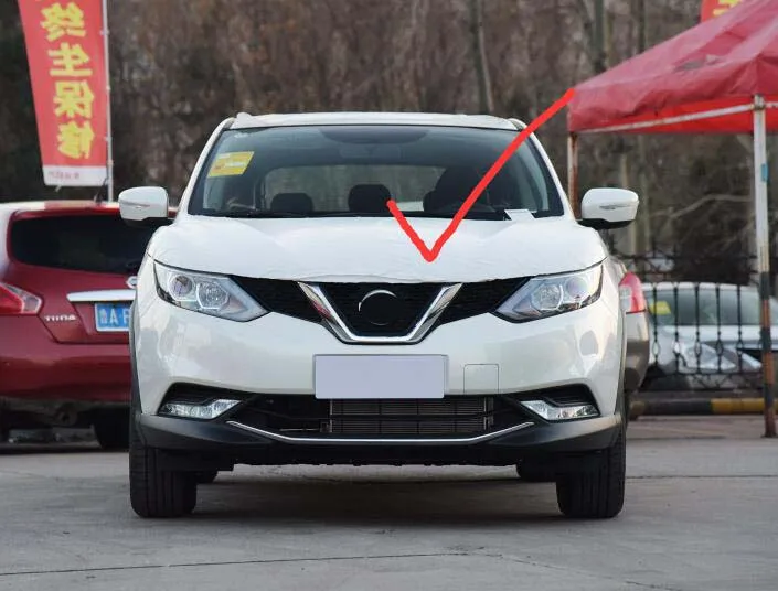Передняя решетка радиатора из углеродного волокна для Nissan Qashqai