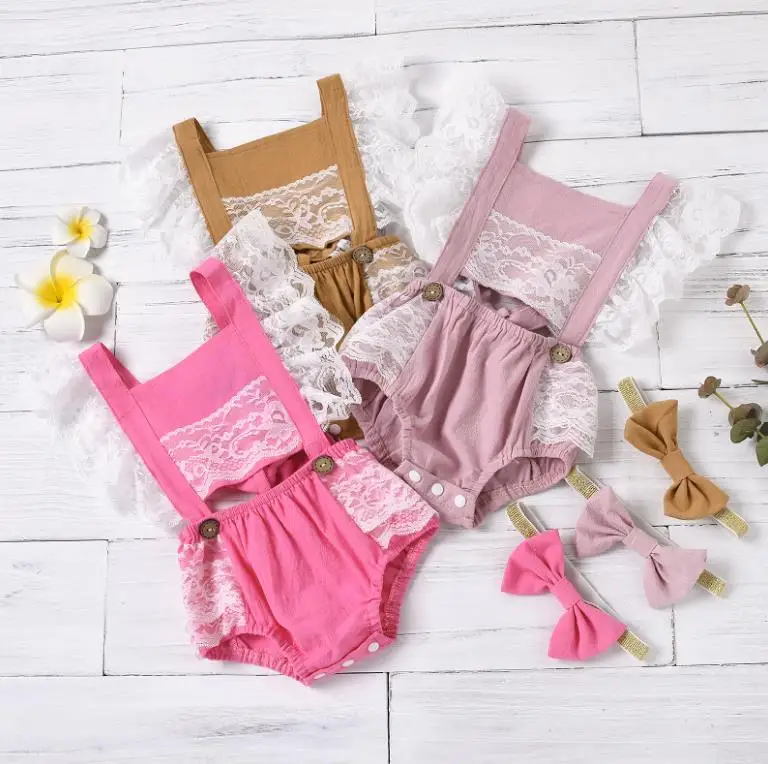

Повседневный комбинезон для новорожденных Sweety, наряды, детский кружевной комбинезон с квадратным вырезом, рукавами-летячими буквами и завя...