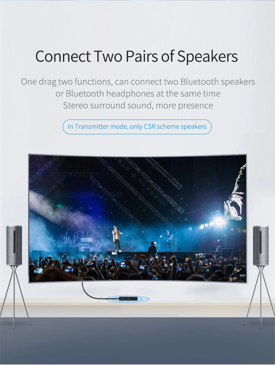 Hagibis Bluetooth 5,0 передатчик приемник 2-в-1 3,5 мм Джек аудио Aptx Беспроводной адаптером AUX для ТВ наушники ПК автомобиля nintendo