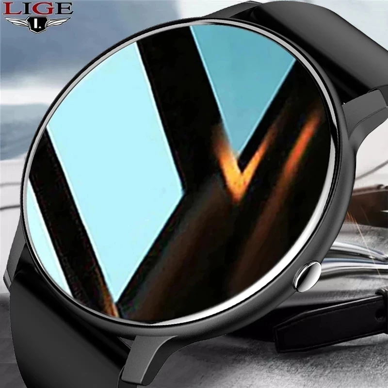 Cheap LIGE reloj inteligente para hombre, nuevo accesorio de pulsera resistente al agua IP67 con pantalla táctil, Bluetooth, compatible con Android e ios, incluye caja, 2022