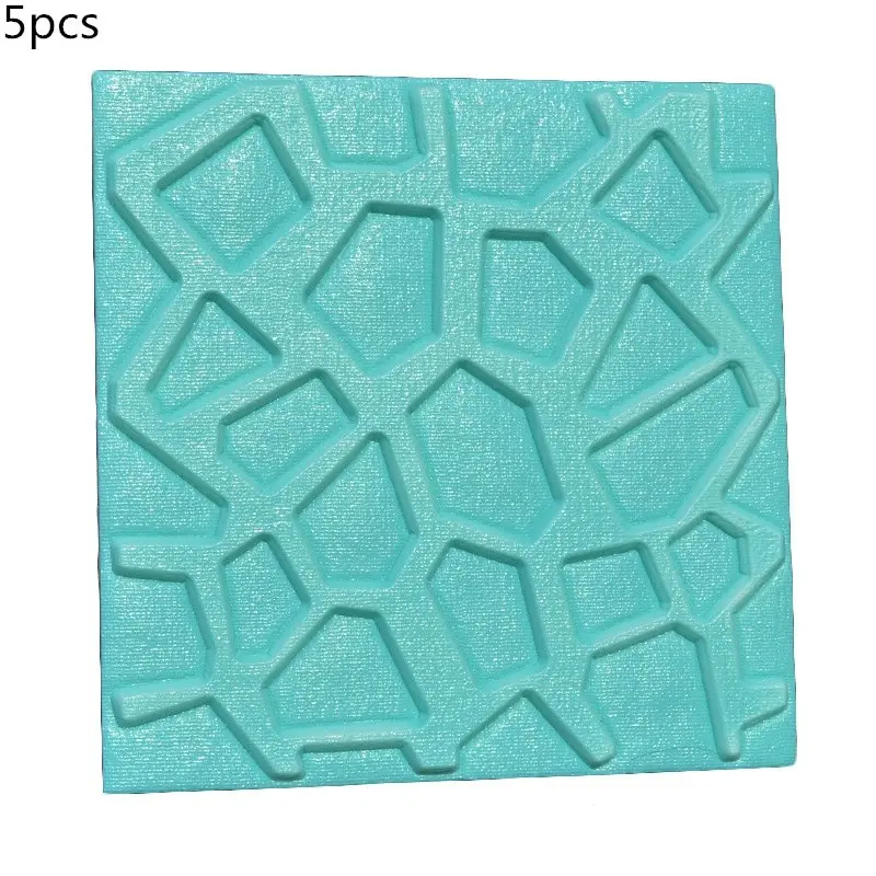 5pcs blue 3D самоклеющиеся обои панель на стену, вокруг телевизора, над диваном фон Настенный декор 30x30 см водонепроницаемый ПЭ пена кирпичи стены пилинг и палка - Цвет: 5pcs blue