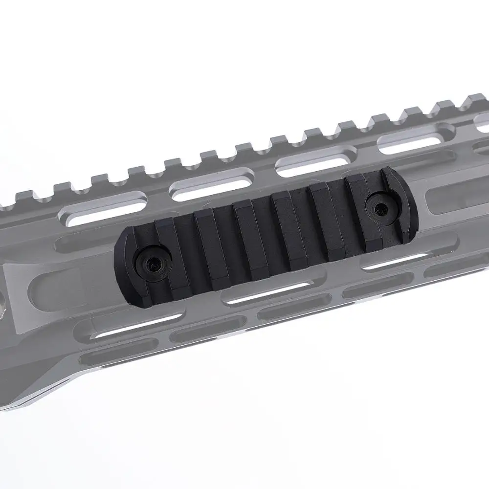 7-слотовая направляющая Пикатинни черная/красная/плоская темная Земля/синяя m-lok