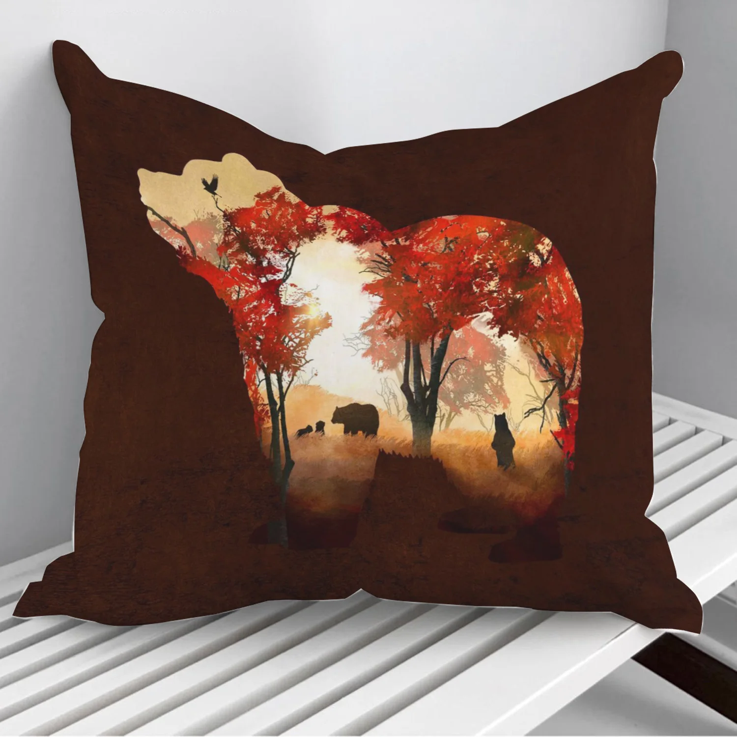 Медведи в лесу диванных подушек чехлы на диван кровать домашний Декор 45*45 см 40*40