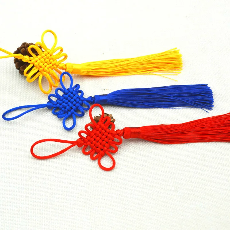 10 шт./лот китайский узел кисточка бахрома для веера гребень закладки головные