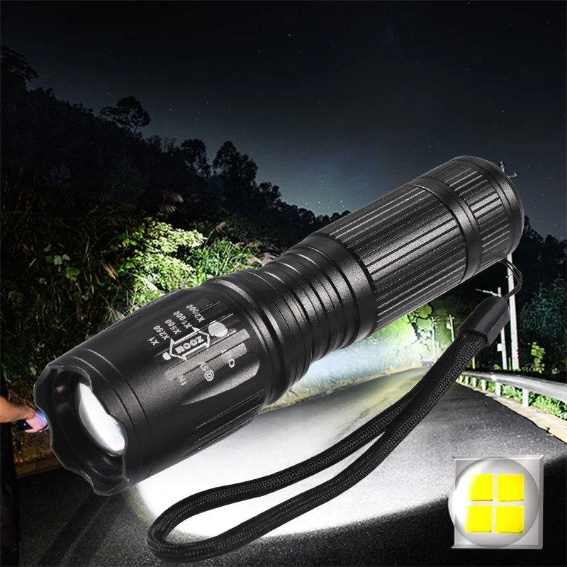 Супер яркий светодиодный фонарь XHP50 Zoom Power 5 режимов работы 18650 или 22650 аккумулятор