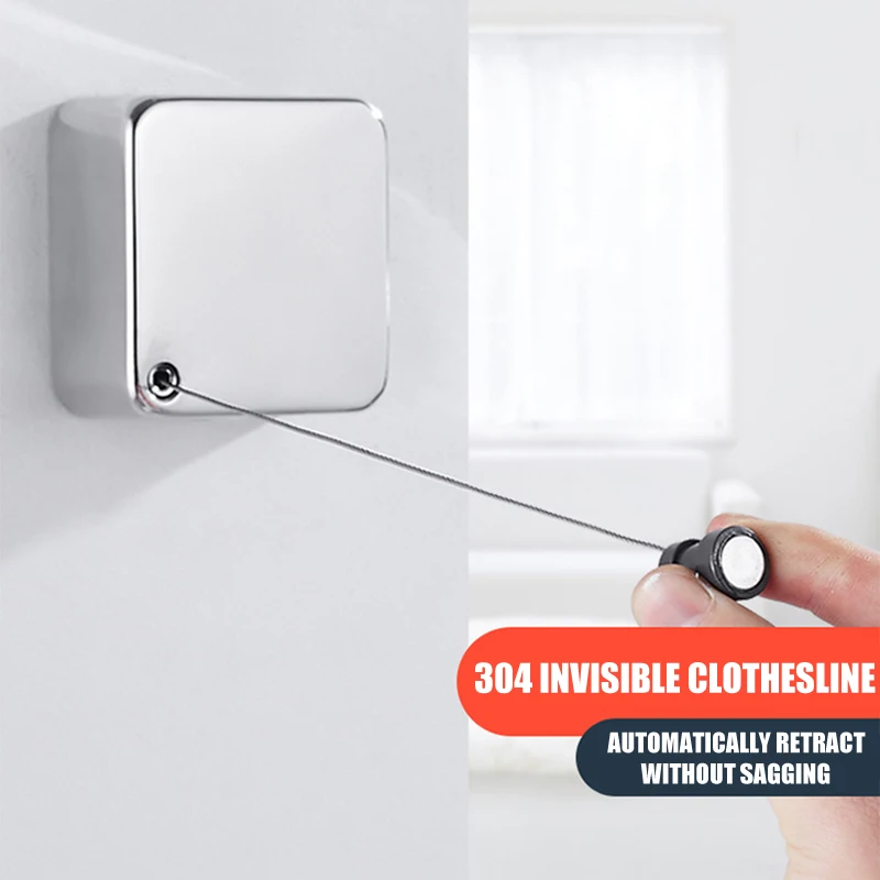 Экономичная сушилка для белья внутренняя телескопическая выдвижная веревка