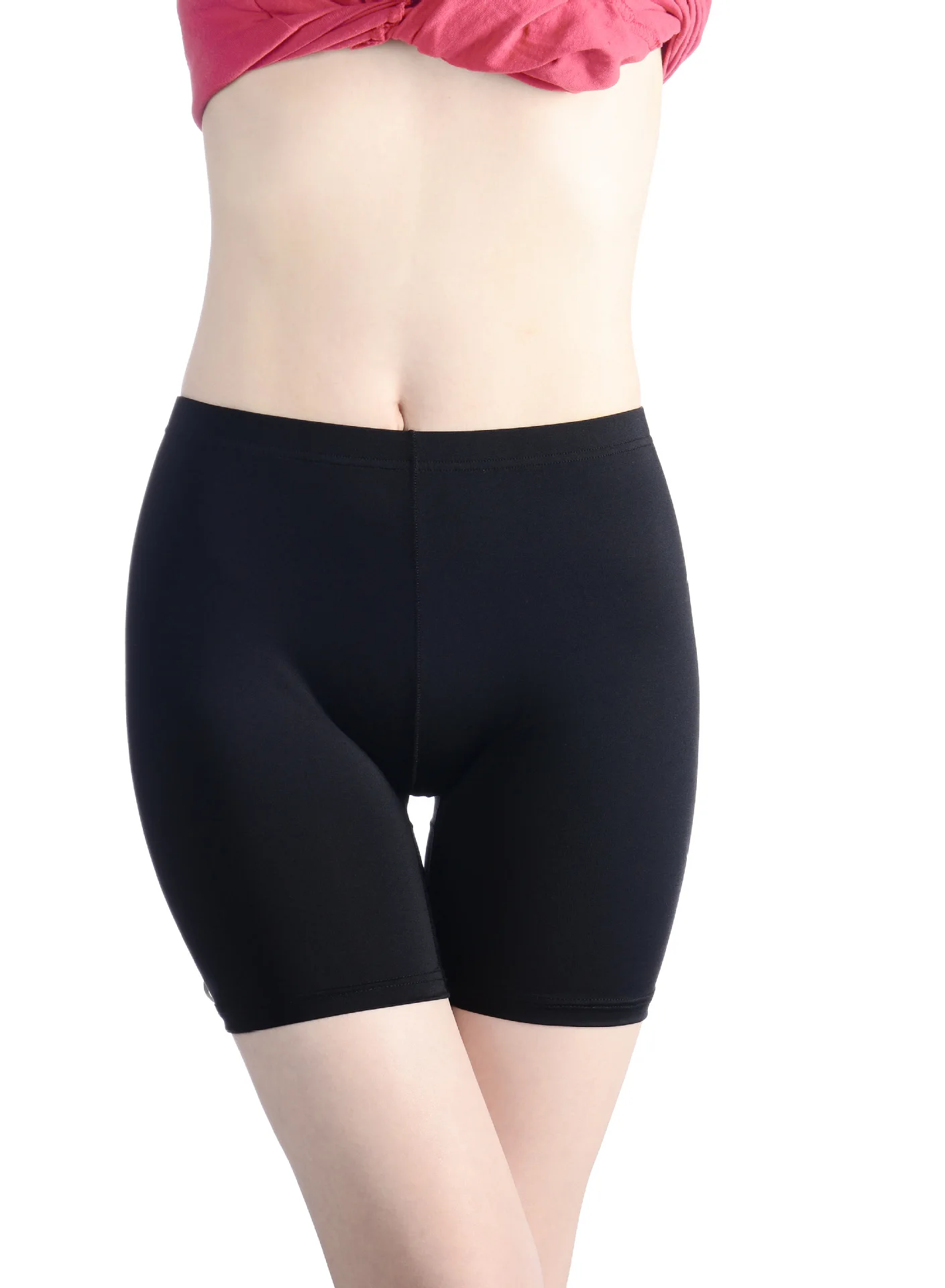 

Women Safety Underwear Ice Silk Sexy Solid Lady Panties Comfortable Hot Boxers