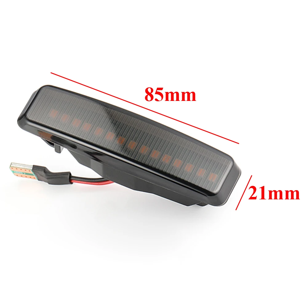 2 шт. Динамический светодиодный указатель поворота боковой габаритный